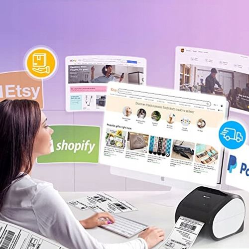 Phomemo drukarka termiczna etykiet wysyłkowych D520-BT Bluetooth USB na Arena.pl