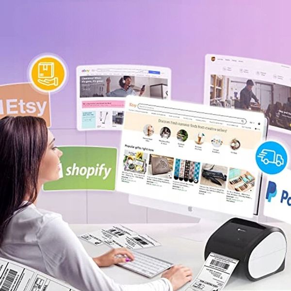 Phomemo drukarka termiczna etykiet wysyłkowych D520-BT Bluetooth USB zdjęcie 16