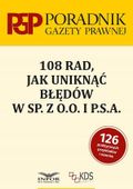 108 RAD JAK UNIKNĄĆ BŁĘDÓW W SP. Z O. O. I P. S. A. PRACA ZBIOROWA