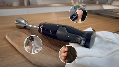 Blender ręczny Bosch MSM4B610 Mocny 1000W Stalowy Nóż QuattroBlade Pojemnik na Arena.pl