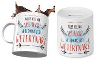 Dla Weterynarza Zestaw Kubek + Skarbonka Prezent Z Nadrukiem Ze Zdjęciem