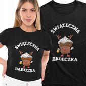 KOSZULKA DAMSKA TSHIRT ŚWIĄTECZNA BABECZKA PREZENT