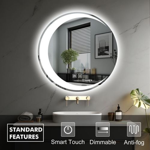 IREDA Lustro łazienkowe z oświetleniem LED, 70 cm na Arena.pl