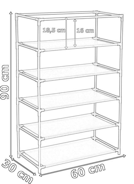 Szafka tekstylna na buty Mona ciemny brąz zdjęcie 8