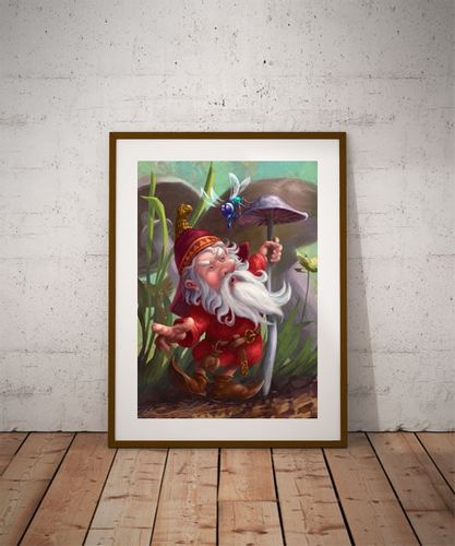 Krasnoludek - plakat premium 50x70 cm na Arena.pl