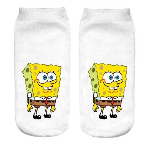 Skarpetki-stopki bawełniane fullprint GĄBKA zdjęcie 1