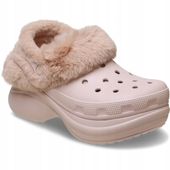 Crocs Ocieplane Klapki Damskie Platforma Bae Lined 211753 Clog 39-40