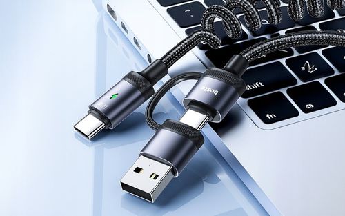 BOSTE SZYBKI KABEL PRZEWÓD USB-C / USB-A DO USB-C 2W1 60W PD QC MOCNY 1.5M na Arena.pl