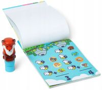 Sticker WOW Stempelki naklejkami LISEK zestaw 300szt naklejek książka