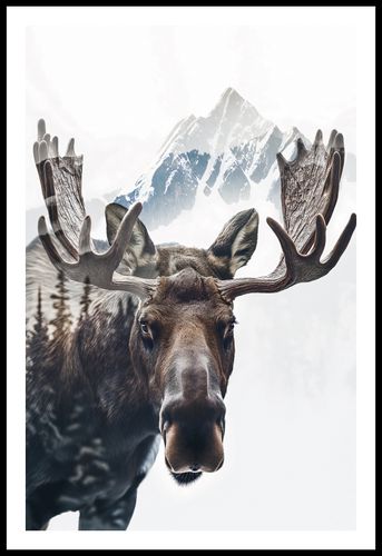 Plakat 53x81cm Łoś Duch Lasu na Arena.pl