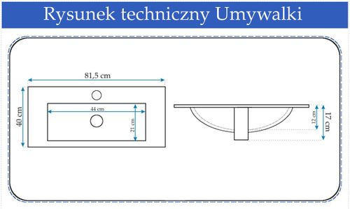 Umywalka Ceramiczna Amber 80 na Arena.pl