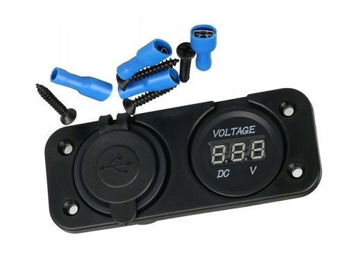 SAMOCHÓD WOLTOMIERZ ŁADOWARKA 2x USB 2A PANEL 2w1 na Arena.pl