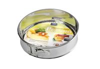 Tortownica blacha forma okrągła fakturowana ocynkowana Platino 22 cm