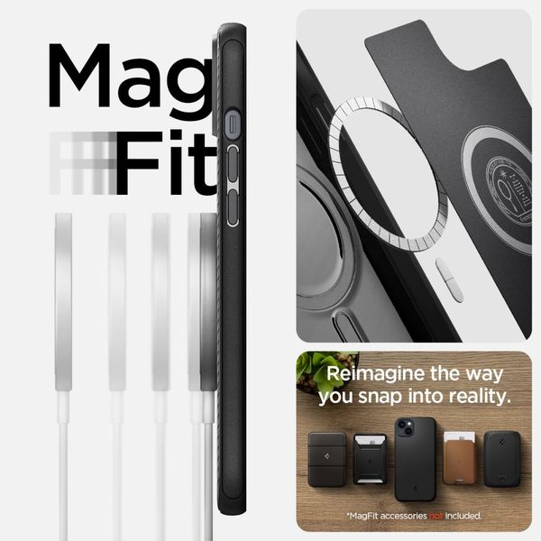 spigen mag armor iphone 14 plus / 15 plus matte black zdjęcie 14