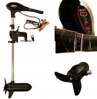 Mocny solidny silnik zaburtowy elektryczny 12V 65LBS Nevico do pontonu