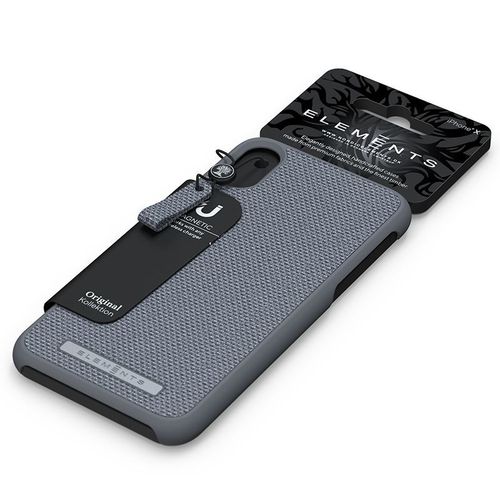 Materiałowe etui iPhone Xs Max (Mid Grey) na Arena.pl
