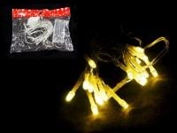 lampki choinkowe tradycyjne 20led 1 m na baterie - żółte sn51309-y