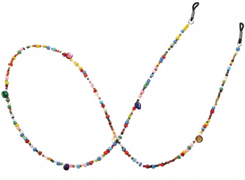Elegancki Kolorowy Letni Łańcuszek Do Okularów zdjęcie 2