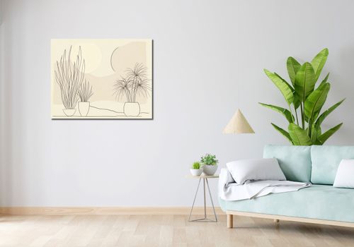 Obraz 90x70cm Roślinność w Pastelu na Arena.pl
