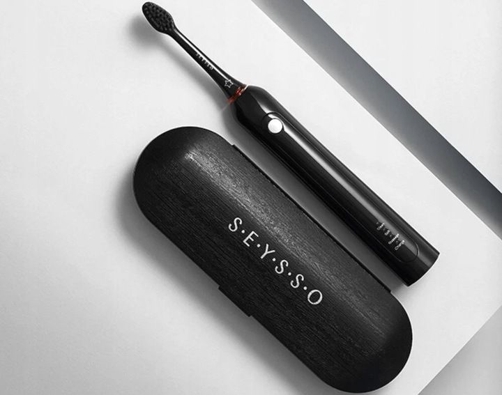 Szczoteczka soniczna SEYSSO Carbon Basic Czarny zdjęcie 5