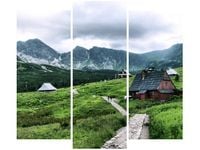 90 80CM OBRAZ T3 ELEM CHATY TATRZAŃSKIE DRUK ŚCIENNY