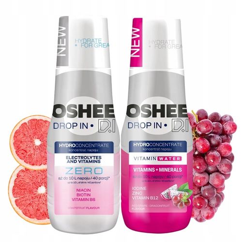 Syropy OSHEE Zestaw: Smoczy Owoc + OSHEE ZERO Grapefruit Koncentraty na Arena.pl