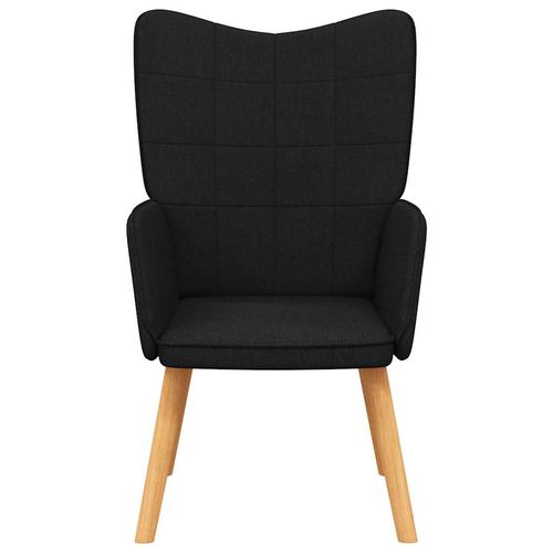 Fotel, czarny, obity tkaniną na Arena.pl