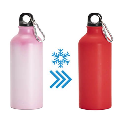 Bidon turystyczny 600 ml do sublimacji - zmieniający kolor różowy > czerwony na Arena.pl
