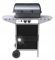GRILL GAZOWY OGRODOWY BAVEN 2 PALNIKI, 5,5KW Z POKRYWĄ + POKROWIEC LUND