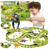 TOR SAMOCHODOWY WYŚCIGOWY DUŻY DINOZAUR DINO PARK AUTA MEGA XXL 269 EL