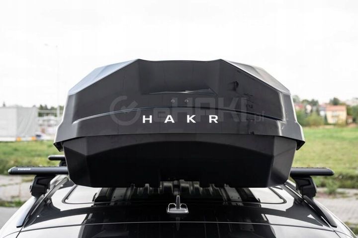 BAGAŻNIK DACHOWY BOX BOKS KUFER HAKR ETERNAL 600 Litrów CZARNY POŁYSK zdjęcie 15