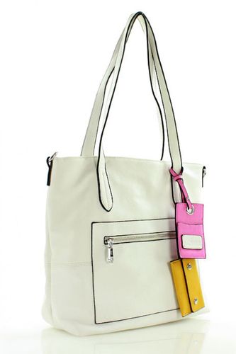 Torebka shopper bag E287C White - Furrini na Arena.pl