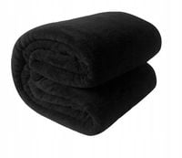 Miękki koc pled narzuta 150x200 cm czarny różne kolory dekoracyjny prezent