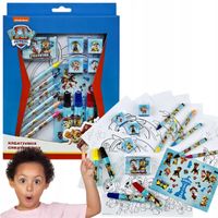 Zestaw Plastyczny Psi Patrol Stempelki Pieczątki Kredki Mazaki Naklejki