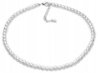 Choker Młodzieżowy Perły Oryginalne Naszyjnik 37cm