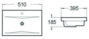 Szafka łazienkowa wisząca LUNA 50 czarny/dąb z umywalką Alto (W5) na Arena.pl