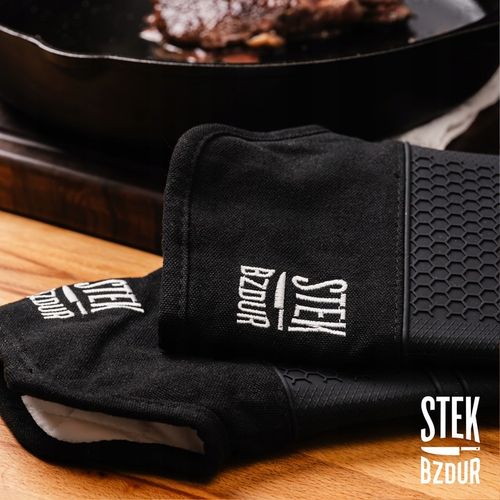 Rękawice Kuchenne Grillowe Stek Bzdur Silikonowe Żaroodporne Długie na Arena.pl