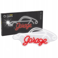 Neon LED MANTA Garage plexi SNL95WH Biało-czerwony