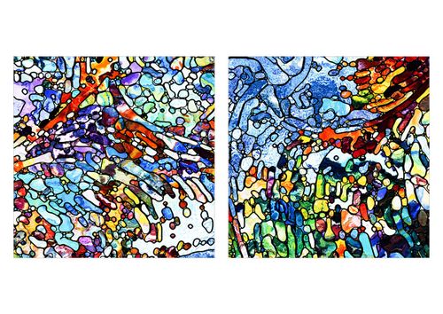 Zegar Ścienny - Kompozycja Barw - 40X40 Cm - C3Ar40X40-4045 na Arena.pl