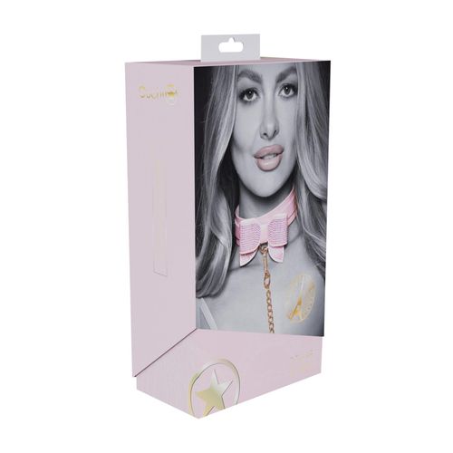 paris collection - collar with leash - pink na Arena.pl