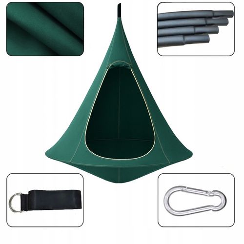 KOKON WISZĄCY NAMIOT HAMAK HUŚTAWKA GNIAZDO DO OGRODU POKOJU 100x110 INNY na Arena.pl