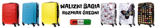Wytrzymała Walizka Rozmiar Średni 65L Polipropylen 4 Koła Bagaż na Arena.pl