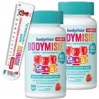2x BODYMAX BODYMISIE żelki dla dzieci WAPŃ + WITAMINA D odporność 50 szt.
