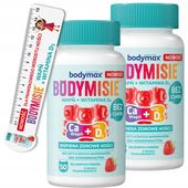 2x BODYMAX BODYMISIE żelki dla dzieci WAPŃ + WITAMINA D odporność 50 szt.