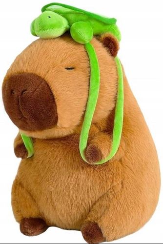 KAPIBARA PLUSZOWA MASKOTKA 55 CM ZABAWKA Z PLECAKIEM ŻÓŁWIK MIĘKKA PLUSZAK na Arena.pl