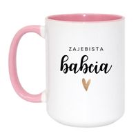Duży Biało-Różowy 450 ml