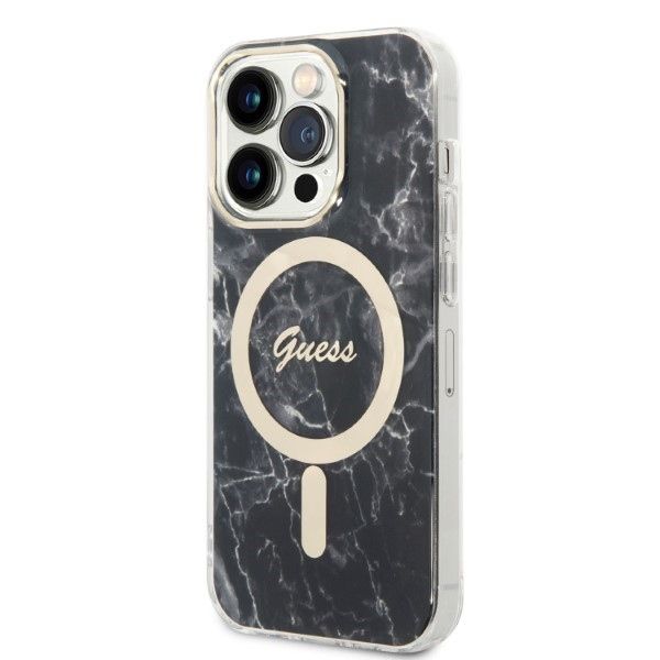 Etui Guess do iPhone 14 Pro, Czarny, MagSafe zdjęcie 2