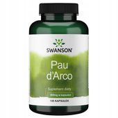 SWANSON Pau d'Arco 500mg 100 kaps Wzmacnia odporność