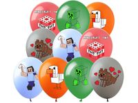 Zestaw balonów "Piksele", 12 cali, 10 szt.