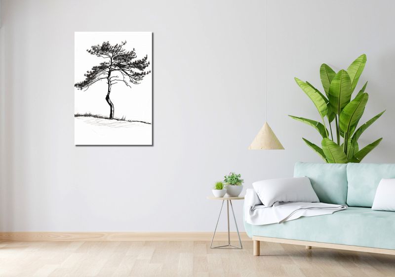 Obraz 60x90cm Samotna Sosna zdjęcie 2